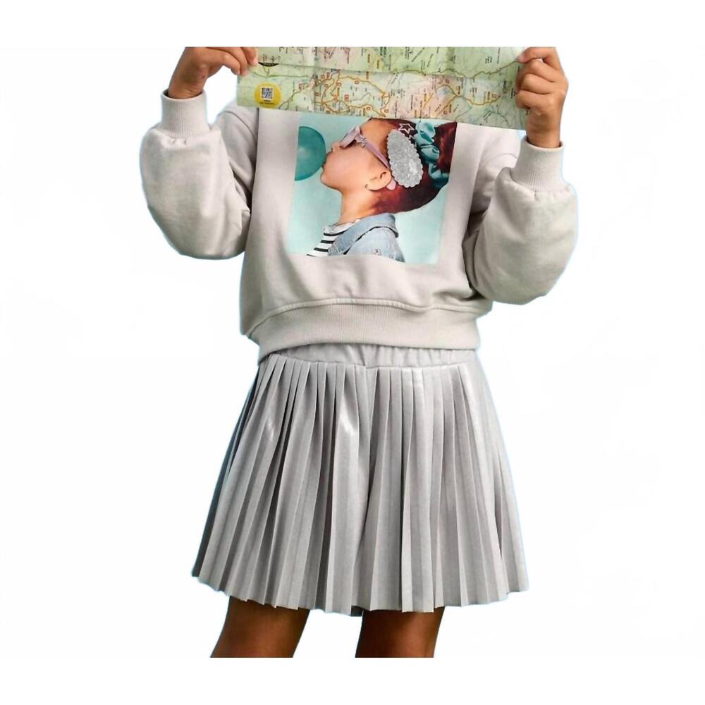 NEW MAYORAL girls' flowy shorts in cement